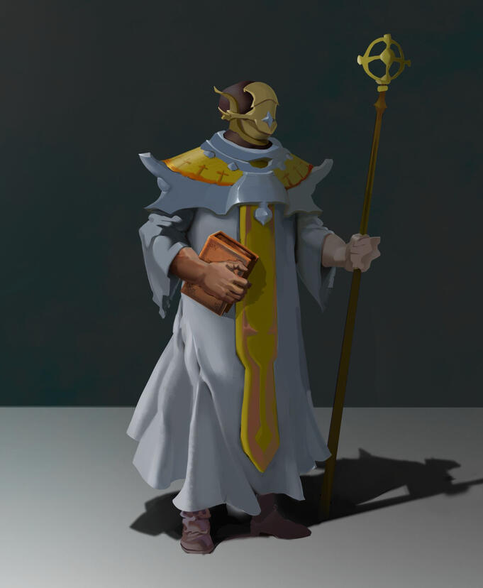 rendered full body character